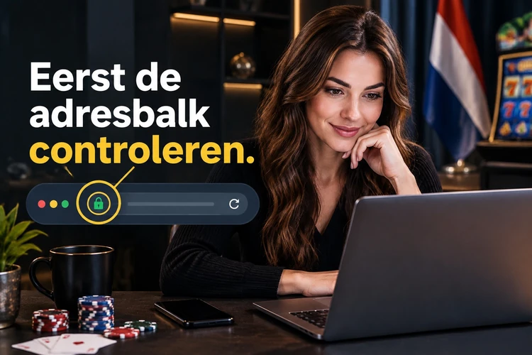 Eerst de adresbalk controleren
