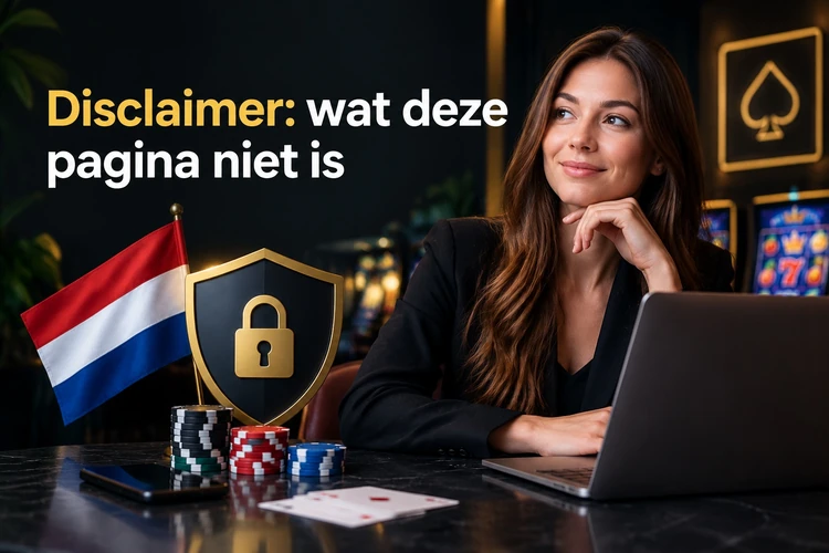 Disclaimer: wat deze pagina niet is